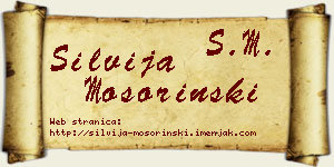 Silvija Mošorinski vizit kartica